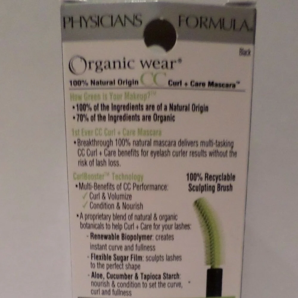 2 Organic Wear CC Curl + Care Mascara Black 6251